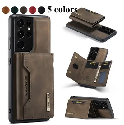$15.28 • Buy For Galaxy Z Fold 3 4 5G 2in1 Magnetic Protector Leather Case Card Wallet Cover