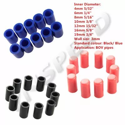 $6.90 • Buy 10PCS 4mm - 19mm Silicone Bung Plug Blanking Cap Intake Vacuum Hose Line Plug