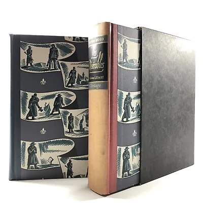 Les Misérables By Victor Hugo Vintage Book Set Heritage Press 1938 • $30
