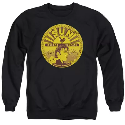 Elvis Presley Elvis Full Sun Label Crewneck Sweatshirt Licensed Music King Black • $24.49