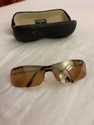 Vintage Chanel Y2k Brown Rimless Sunglasses • $200