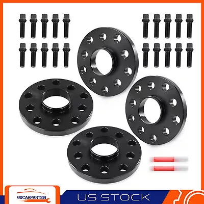 (4) 15mm Hubcentric 5x100 & 5x112 Wheel Spacers Fits VW EOS Beetle Audi A4 A6 A8 • $58.99