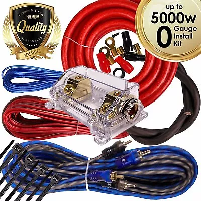 GRAVITY PRO 5000W 0 Gauge Car Amplifier Installation Wiring Kit Amp OFC Copper • $51.99