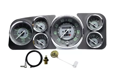 VW Beetle Set Gauges Tachometer Speed Oil Press Volt Fuel Molding Trim Complet • $1648.90