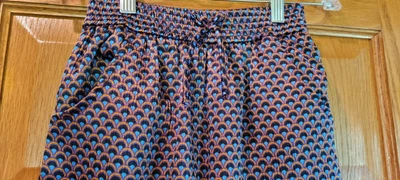 $12.49 • Buy Zara Girls Casual Pants NEW Size 13-14 Geometric Colorful Blue Orange Purple EXC