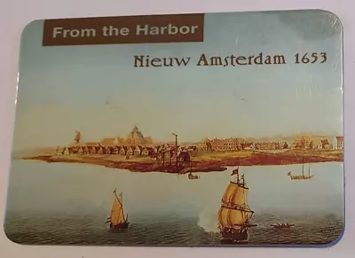 MTA METROCARD HOLDER  From The Harbor Nieuw Amsterdam 1653  NYC Subway Map On R. • $14.99