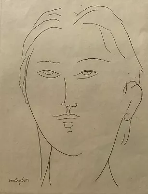 Amedeo Modigliani (Italian 1884-1920) Rare Original Drypoint Etching  • $799.99