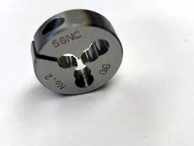 #2 - 56 X 13/16  OD ROUND ADJUSTABLE DIE HIGH SPEED STEEL  OSG 2726400 NEW  • $28.95