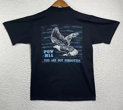 Vintage 90s 1991 Vietnam Veterans Washington DC T Shirt Single Stitch Eagle Sz L • $35