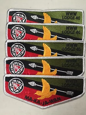 Ma-Ka-Ja-Wan OA Lodge 40 Lot Of 5 2015 Centennial 100th Ann Flap BSA Patch • $19.99