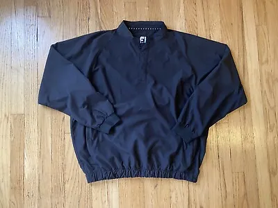 FootJoy FJ Men’s Golf Wind Shirt Jacket Black Large • $22.99