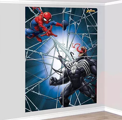 $13.99 • Buy SPIDERMAN WEBBED WONDER Scene Setter BIRTHDAY Party BACKDROP Marvel Superhero