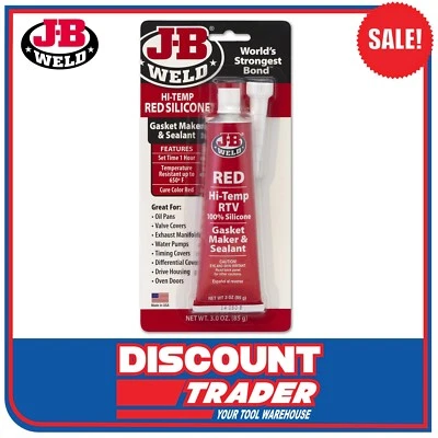 $15.95 • Buy J-B Weld Hi-Temp Red 100% Silicone Gasket Maker & Sealant Is An RTV JB - 31314