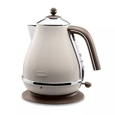 DeLonghi Electric Kettle Icona Vintage Dolce Beige 1.0L KBOV1200J-BG AC100V • $170.76