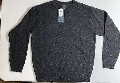 Pendleton Mens Sweater  Gray Shetland Wool Knit Pullover Crewneck Washable - M • $84.99