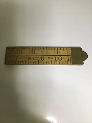 Antique Boxwood Folding Ruler 2 Feet 24  No. 1167 Rabone & Sons Made In England  • $35