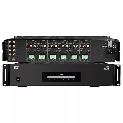6-Zone Amplifier Whole Home Audio 80W Per Zone Multi Channel Class D RCA MX1280 • $539.99