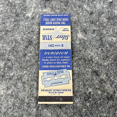 Vintage Matchbook Cover - Silver Star Razor Blades • $3.75