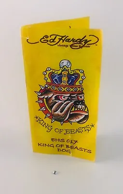 Ed Hardy EHS017 King Of Beasts Dog Sunglasses Swarovski 01 CRYSTAL ONLY Original • $25