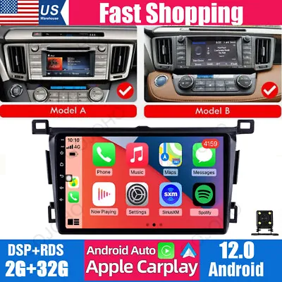 Car Stereo For Toyota RAV4 2013-2019 Android 12 Radio BT Navi Wifi GPS CarPlay • $130.89
