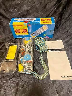 Vintage 80’s Clear Wall Mount Phone In Original Box Radio Shack Telephone • $64.95