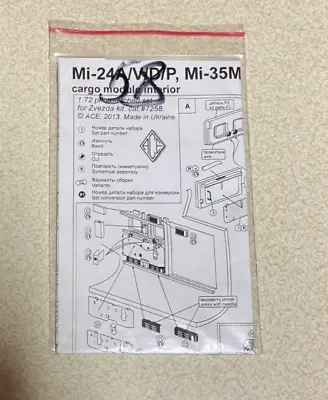 ACE 1/72 Mi-24 A/V/D/P Cargo Module Interior 7258 • $9.99