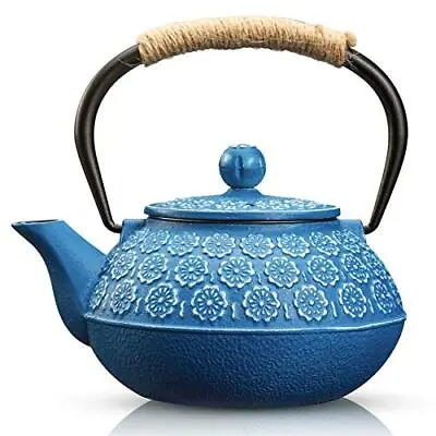 Cast Iron Teapot - 900ml Tetsubin Japanese Stove Top Tea Kettle With Infuser • £36.99