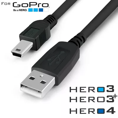 Mini USB Sync Data Transfer Cable Charging Charger For GoPro Hero 4 3 3+ Go Pro • $6.95