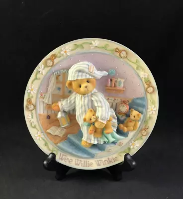 Cherished Teddies Nursery Rhymes 3D Plate Wee Willie Good Night Sleep Tight • $5.95