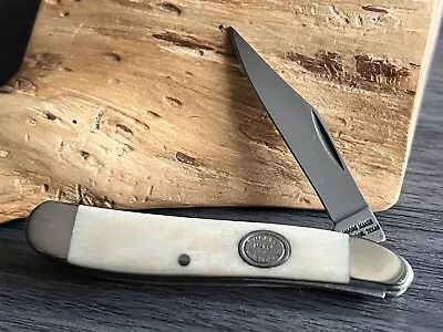 Moore Maker 5119b Single Blade Folding Pocket Knife Smooth White Bone Matador Tx • $32.85