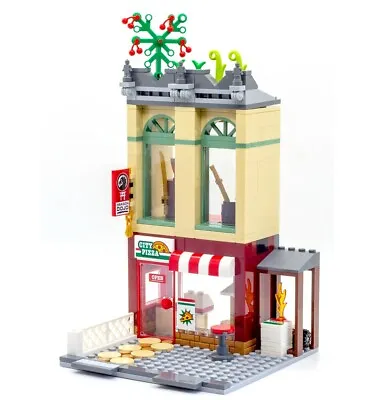 £24.99 • Buy LEGO City Pizza Food Shop Restaurant & Kendo Martial Arts Dojo Train Town Gift