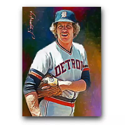 Mark Fidrych #4 Art Card Limited 36/50 Edward Vela Signed (Detroit Tigers) • $2.24