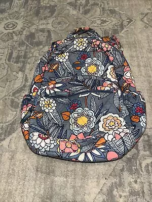 Vera Bradley Campus Backpack Floral With Gray Background Nice • $39.99