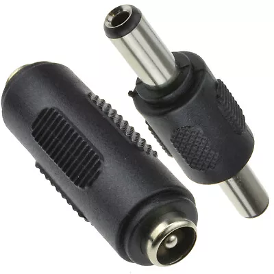 2.1mm Or 2.5mm X 5.5mm DC Power Coupler Gender Changer Adapter Plug Or Socket • £2.47