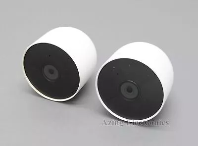 Google GA01894-US Nest Cam Indoor/Outdoor Security Camera (Pack Of 2) - White • $124.99