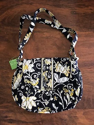 Vera Bradley YELLOW BIRD SADDLE UP Crossbody Hipster Purse Adjustable Strap NWT • $62.50