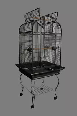 Medium Open Top Bird Parrot Cage With Stands Wheels 168cm High • $399