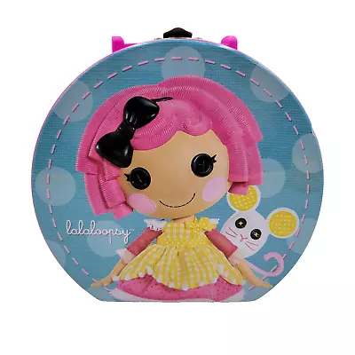 Lalaloopsy Lunch Tin Round Pink Blue Polka Dot Read • $7.28