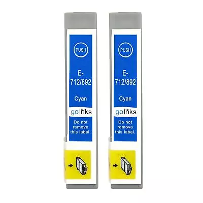 £6.40 • Buy 2 Cyan Ink Cartridges For Epson Stylus CX4300, DX4400, DX7000F, DX7450, SX205