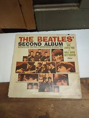 Vintage 1964 The Beatles' Second Album- The Beatles Vinyl Record T-2080  • $10
