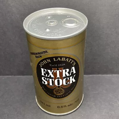 Vintage Labatt's Extra Stock Beer Can 341ml Push Top FRENCH/ENGLISH Variant W32 • $19.99