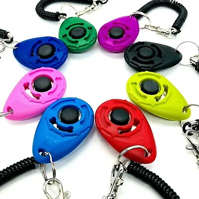 $6.49 • Buy Puppy Dog Pet Training Clicker With Wrist Strap Obedience Train New Colors!