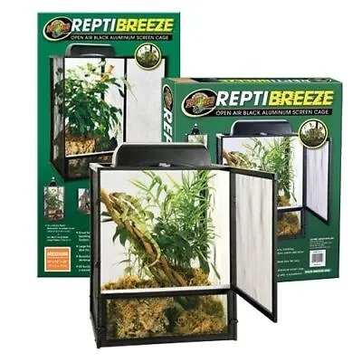 ZooMed ReptiBreeze Screen Reptile Lizard Cage Open Air Chameleons Gecko Arboreal • £124.99