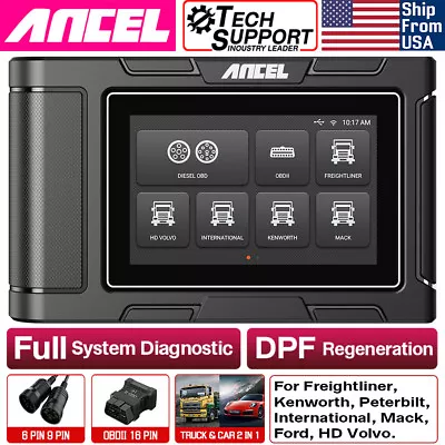 ANCEL HD3100 PRO OBD2 Scanner Full System Heavy Duty Truck Diagnostic DPF Regen • $374.99