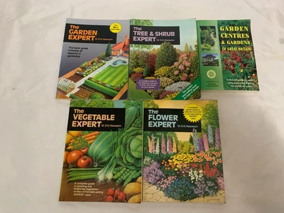 £9.99 • Buy 5x Gardening Books Tree & Shrub Vegetable Flower Expert Hessayon
