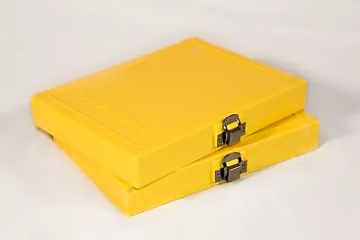 HEAVY DUTY Microscope Slide Box - Newcomer Supply - 100 Slide Capacity - Yellow • $10