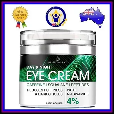 EYE CREAM W/Niacinamide Caffeine Squalene Peptides Reduce Puffiness Dark Circles • $69.95