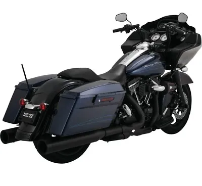 Genuine Harley Davidson Touring Vance & Hines Black Power Duals 46849 NEW • $698.99