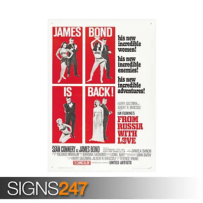 £6.25 • Buy FROM RUSSIA WITH LOVE JAMES BOND (ZZ232) MOVIE POSTER Poster Print A0 A1 A2 A3
