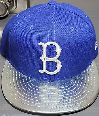 MLB Brooklyn Dodgers New Era 59FIFTY Hat Chrome Visor Cooperstown Collection NEW • $24.99